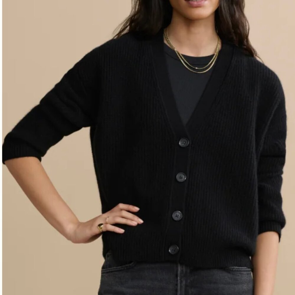 Jenni Kayne Cropped Cashmere Cocoon Cardigan S